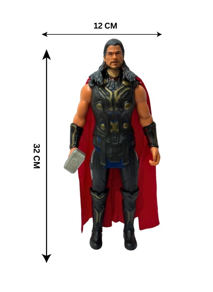 AVENGERS Thor Action Figure with Cape and Hammer Weapon 32cm - Image 4